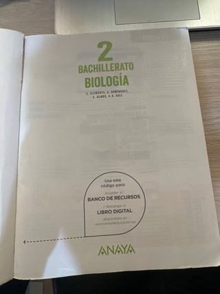 Biología 2 Bachillerato