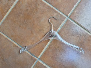 10 Perchas Plástico Transparente Premium