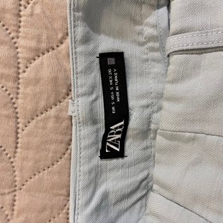 Pantalones anchos Zara azul claro S