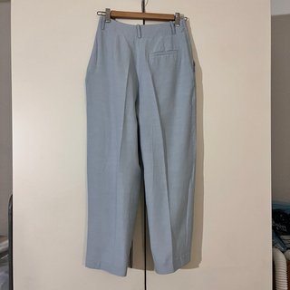Pantalones anchos Zara azul claro S