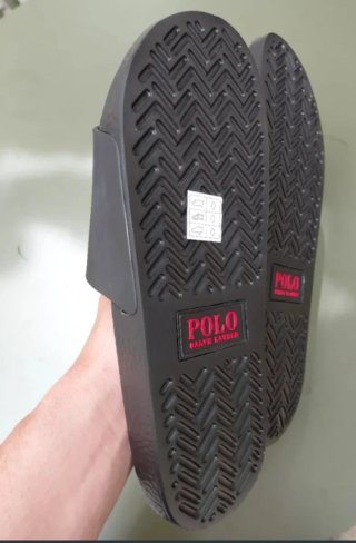 Ciabatte Ralph Lauren Polo Slide nere