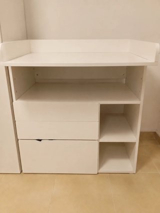 Mueble cambiador blanco