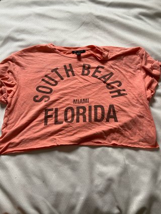 Camiseta corta Mango South Beach Miami