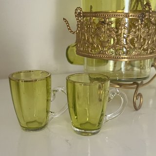 Licorera Modernista con 2 Bottiglie e 7 Bicchieri
