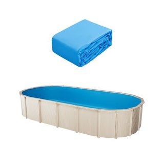 Funda de piscina ovalada, funda de piscina de 5 x