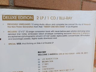 Prince Welcome 2 America Edición Deluxe