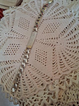 Esclava Plata 925 Grabada
