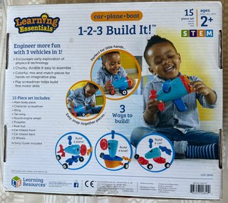Kit construcción coche avión barco +2 años