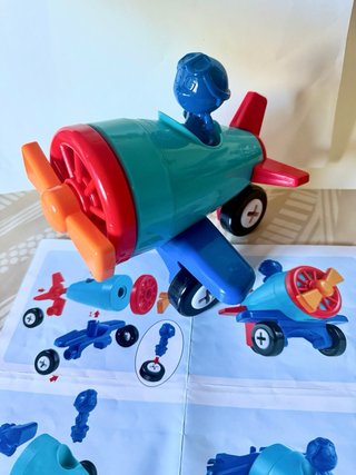 Kit construcción coche avión barco +2 años