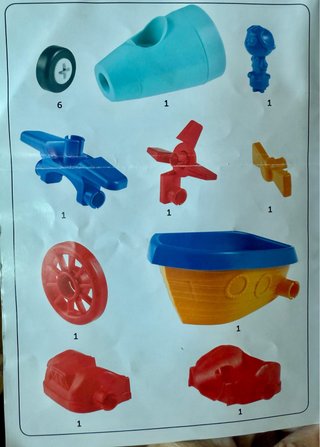 Kit construcción coche avión barco +2 años