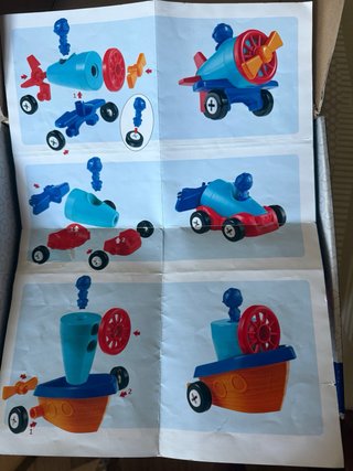 Kit construcción coche avión barco +2 años