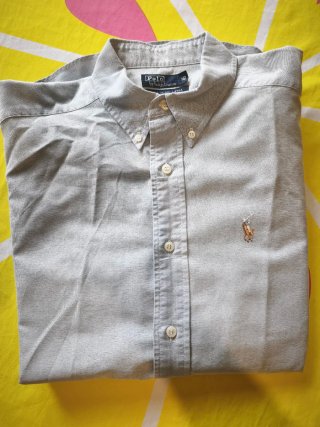 Camisa Polo Ralph Lauren azul grisaceo