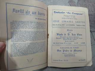Folleto y plancha Fiestas Los Castros 1954