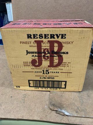 Botella J&B 15 Años Reserva (Vacía...)