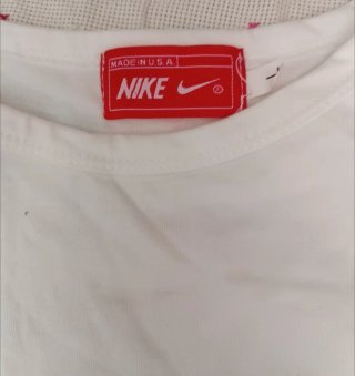 Camiseta sin mangas Nike blanca