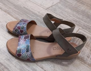 Sandalias de Cuero, Valeria's,  Talla 40