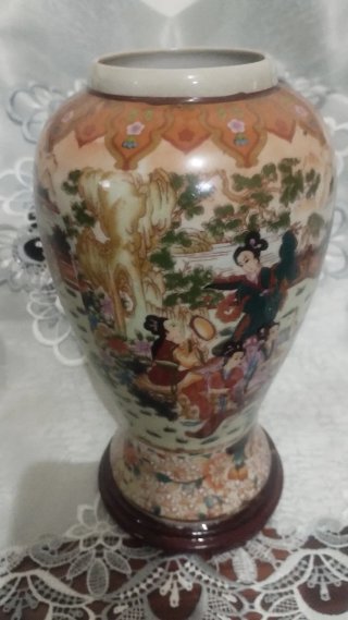 Vaso Porcellana Cinese Dipinto