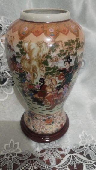 Vaso Porcellana Cinese Dipinto