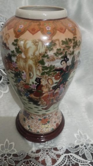 Vaso Porcellana Cinese Dipinto