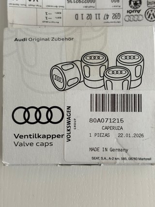 Caperuzas Válvula Audi (4 unidades)