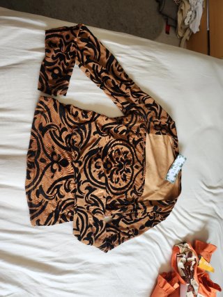 Blusa Yanis manga larga estampada
