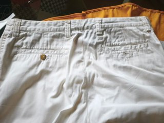 Pantalón Massimo Dutti Blanco Mujer