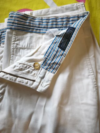 Pantalón Massimo Dutti Blanco Mujer