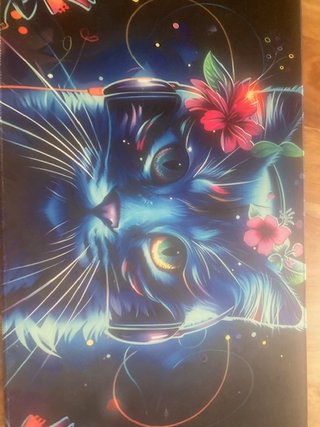 Alfombrilla Ratón Grande Gato Auriculares