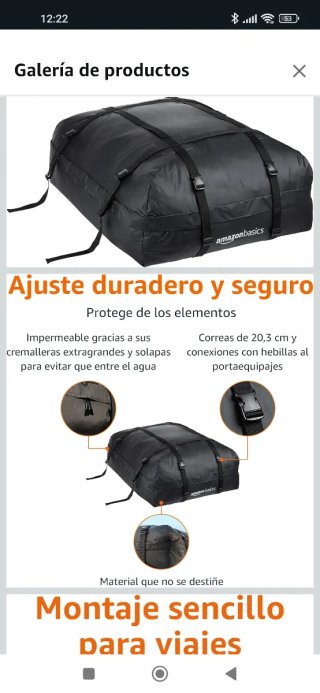 Baúl para coche de polipiel negro,muy resistente.