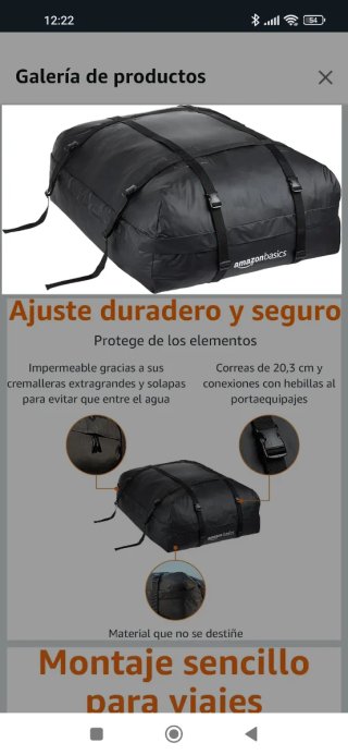 Baúl para coche de polipiel negro,muy resistente.