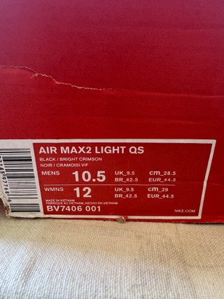 Nike Air Max 2 Light Atmos 44.5
