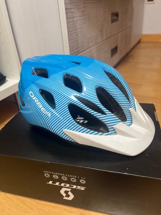 Casco de bici Orbea azul y blanco
