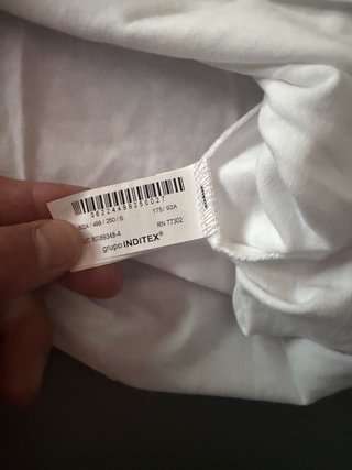 Camiseta Zara Blanca Talla S