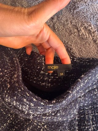 Falda short Maje tweed
