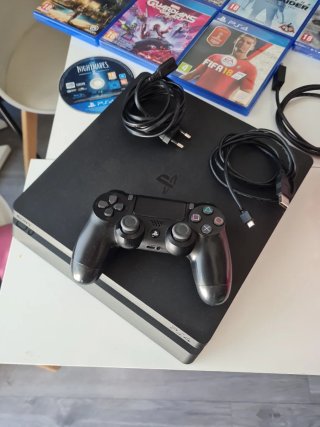 PS4 Slim 500GB + Mando + 8 Juegos