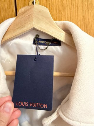 Giacca bomber beige e blu Louis Vuitton