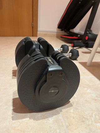 Confezione di manubri regolabili per palestra
