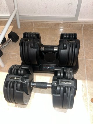 Confezione di manubri regolabili per palestra