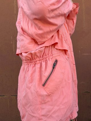 Impermeabile vintage seta rosa anni 80