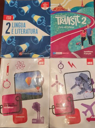 Lote 3 libros texto 2eso IES LAMAS DE ABADE