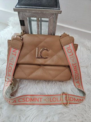 Bandolera Lola Casademunt Marrón y Dorada
