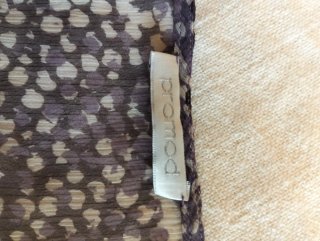 Vestido corto gasa estampado morado