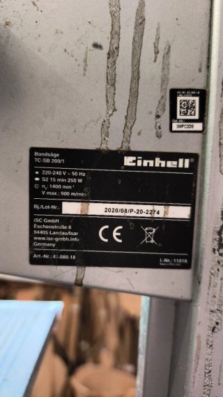 Einhell Sierra de Banda TC-SB 200/1