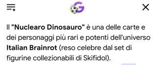 Carta rara Nuclearo Dinosauro Brainrot