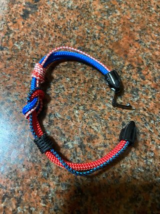 Pulsera LAKE hombre roja y azul