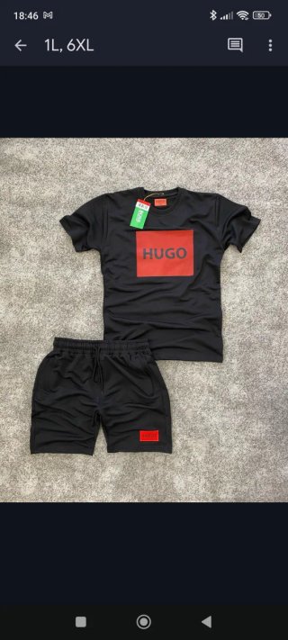 Conjunto Hugo Boss Negro Talla 6XL
