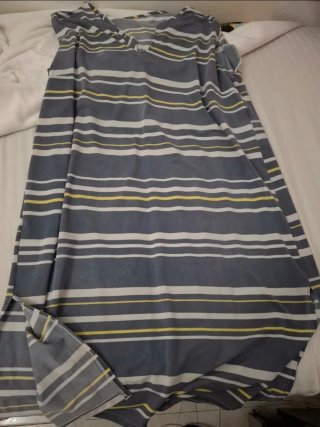 Vestido largo rayas aberturas talla única