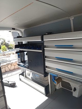 Equipamiento para furgonetas de trabajo