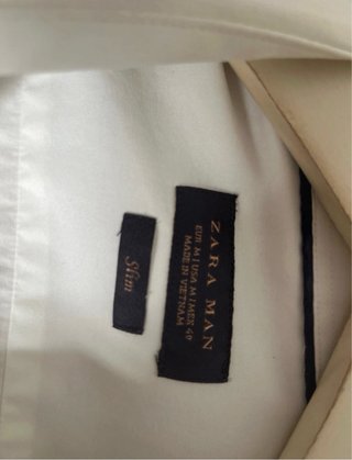 Camisa zara man blanca Talla M