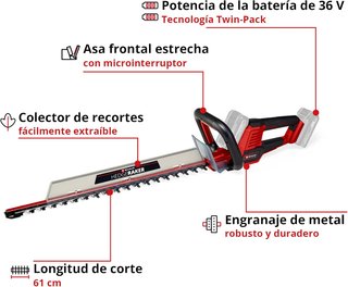 Einhell GE-CH 36/61 Cortasetos a Batería